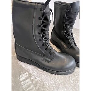 Belleville Mens Black Leather Gore-Tex Waterproof Combat Tactical Boots Lug Sole